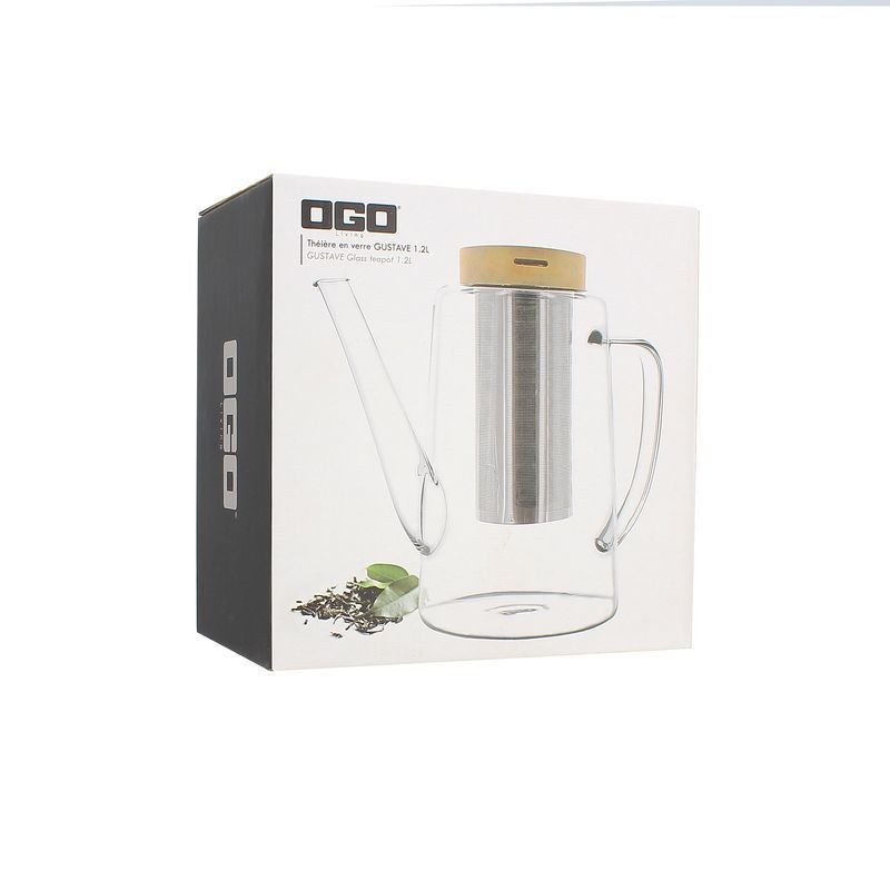 Ogo theepot 1.2l, glas - Afbeelding 3