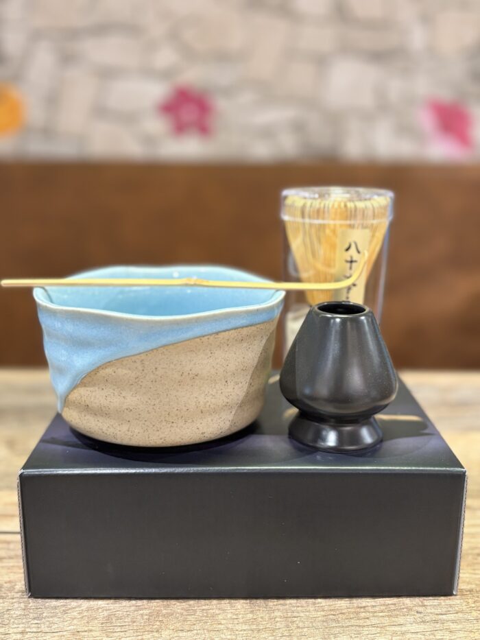 Matcha set- blauw zand