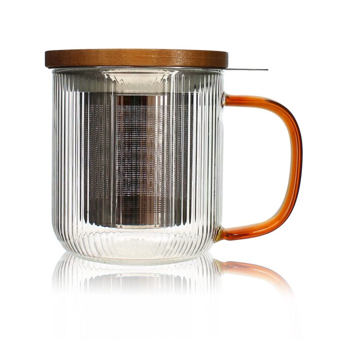 Ogo theemok glas 300ml- Zwart - Afbeelding 2
